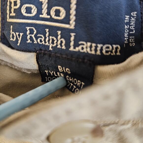Polo Ralph Lauren Shorts Mens 44B Classic Khaki Chino Big Tyler 100% Cotton - Picture 4 of 5